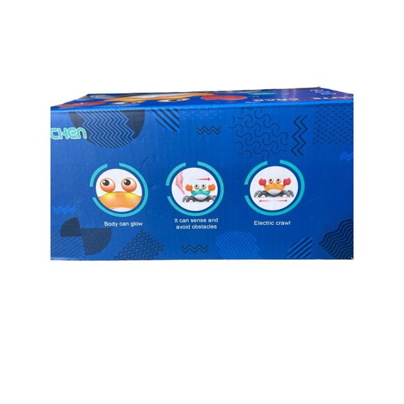 Open Box CUTE CRAB electric induction crawling crab toy w/ music and LED light u - Picture 3 of 4